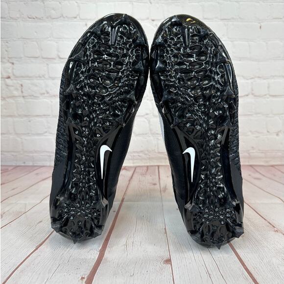 Nike Alpha Menace Elite 2 Flyknit Black Football Cleats Mens Size 10 AO3374-001 - Picture 10 of 11